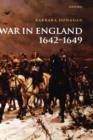 Image for War in England 1642-1649