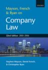 Image for Mayson, French and Ryan on Company Law 2005/2006