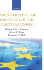 Image for Administrative Law and Policy of the European Union