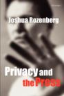 Image for Privacy and the Press