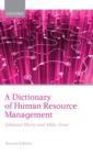 Image for A Dictionary of Human Resource Management
