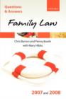 Image for Questions and Answers Family Law 2007-2008