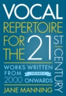 Image for Vocal repertoire for the twenty-first century.: (Works written from 2000 onwards) : Volume 2,