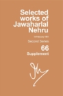 Image for Selected Works Of Jawaharlal Nehru, Second Series, Vol 66 (supplement)