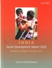 Image for India Social Development Report 2016  : disability rights perspective