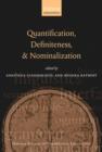 Image for Quantification, definiteness, and nominalization
