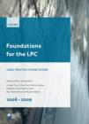 Image for Foundations for the LPC 2008-2009