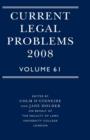 Image for Current legal problemsVol. 61: 2008