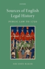 Image for Sources of English Legal History