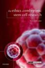 Image for The ethics of embryonic stem cell research