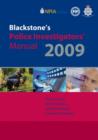 Image for Blackstone&#39;s police investigators&#39; manual 2009