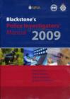 Image for Blackstone&#39;s police investigators&#39; manual and workbook 2009