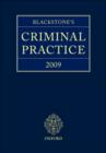 Image for Blackstone&#39;s criminal practice 2009 (with supplements) : With Supplements