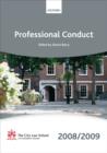 Image for Professional conduct 2008-2009