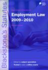 Image for Blackstone&#39;s statutes on employment law 2009-2010