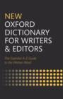 Image for New Oxford dictionary for writers and editors