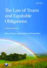 Image for Law Of Trusts And Equitable Obligations