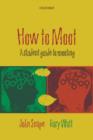 Image for How to moot  : a student guide to mooting
