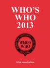 Image for Who&#39;s who 2013