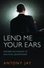 Image for Lend Me Your Ears