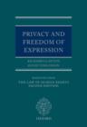 Image for Privacy and Freedom of Expression