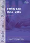 Image for Blackstone&#39;s statutes on family law 2010-2011
