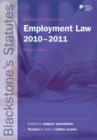 Image for Blackstone&#39;s statutes on employment law 2010-2011
