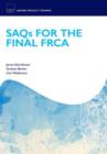Image for SAQs for the final FRCA examination