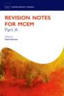 Image for Revision Notes for MCEM Part A
