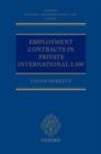 Image for Employment Contracts in Private International Law