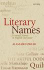 Image for Literary Names