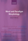 Image for Word and Paradigm Morphology