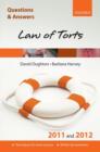 Image for Law of torts, 2011 and 2012