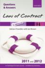 Image for Law of contract  : 2011 and 2012