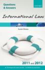Image for International law 2011 and 2012