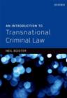 Image for An Introduction to Transnational Criminal Law