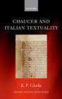 Image for Chaucer and Italian Textuality