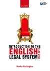Image for Introduction to the English Legal System 2012-2013