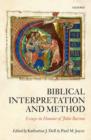 Image for Biblical Interpretation and Method