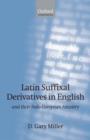 Image for Latin Suffixal Derivatives in English
