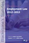 Image for Blackstone&#39;s Statutes on Employment Law 2012-2013