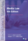 Image for Blackstone&#39;s statutes on media law