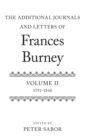 Image for The Additional Journals and Letters of Frances Burney