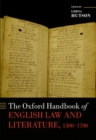 Image for The Oxford Handbook of English Law and Literature, 1500-1700