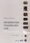 Image for Information Technology Law: The Law and Society