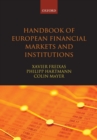 Image for Handbook of European Financial Markets and Institutions