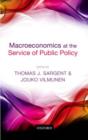 Image for Macroeconomics at the service of public policy