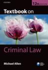 Image for Textbook on Criminal Law