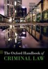 Image for The Oxford handbook of criminal law