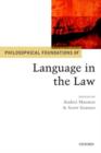 Image for Philosophical Foundations of Language in the Law